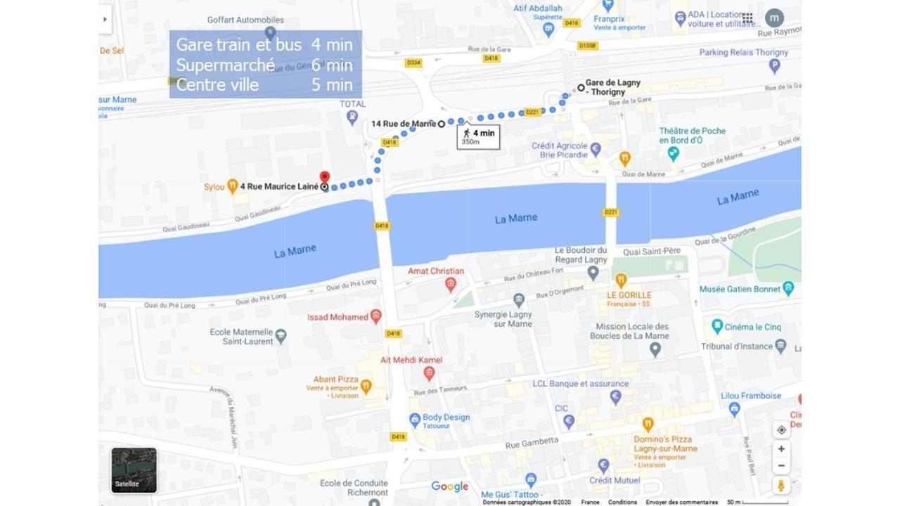 Les 4 Reflets De La Marne Apartment Pomponne Екстериор снимка